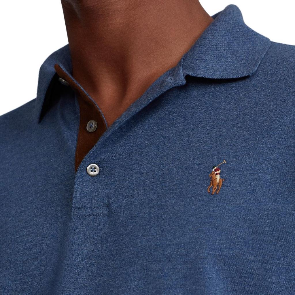 Polo Ralph Lauren SS24 Embroidered Pony Logo Long Sleeve Polo Shirt Men Tops Navy-Blue MNPOKNI16820812-400