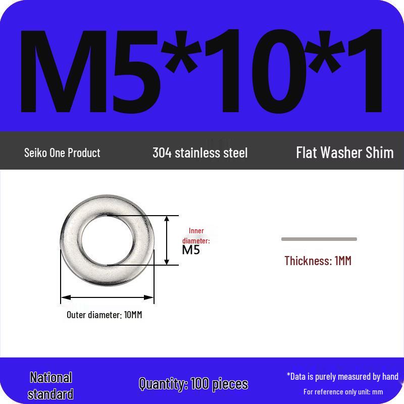 Ultra-thin 304 Stainless Steel Flat Washer Gasket
