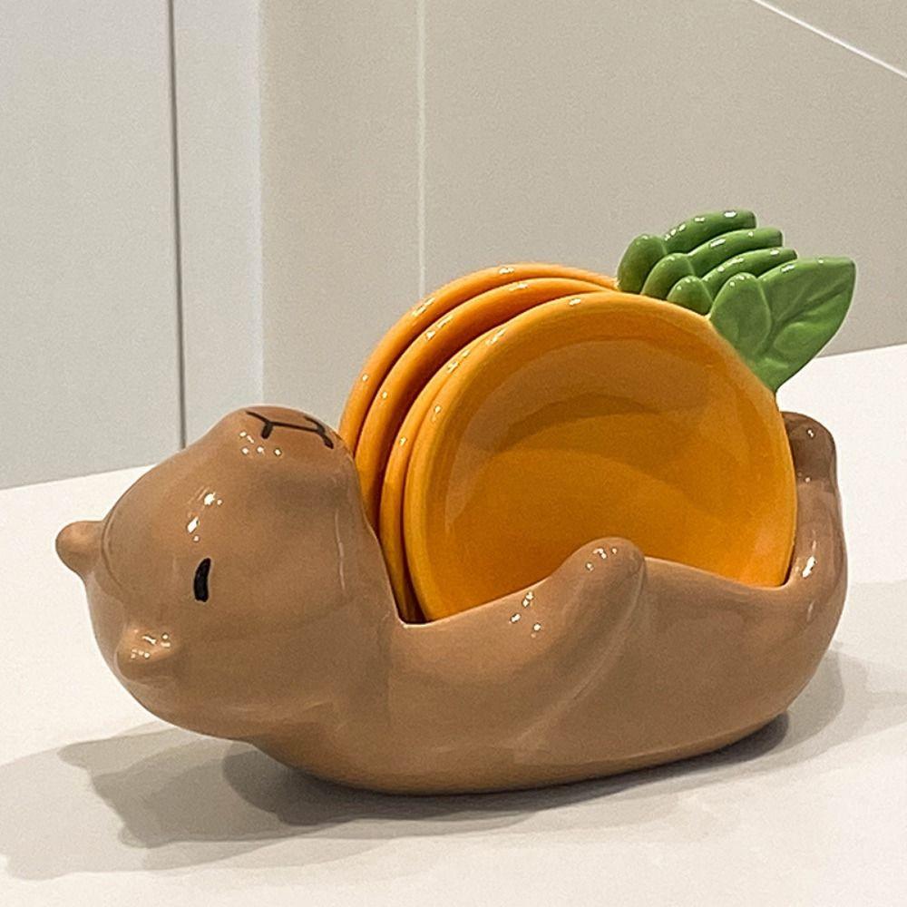 Heat-resistant Creative Sauce Dish Set Cartoon Shape Cute Seasoning Jugs  Hot Pot