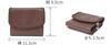 Genten Women's Bifold Wallet, Genuine Leather, Dark Brown, GE-44871-56