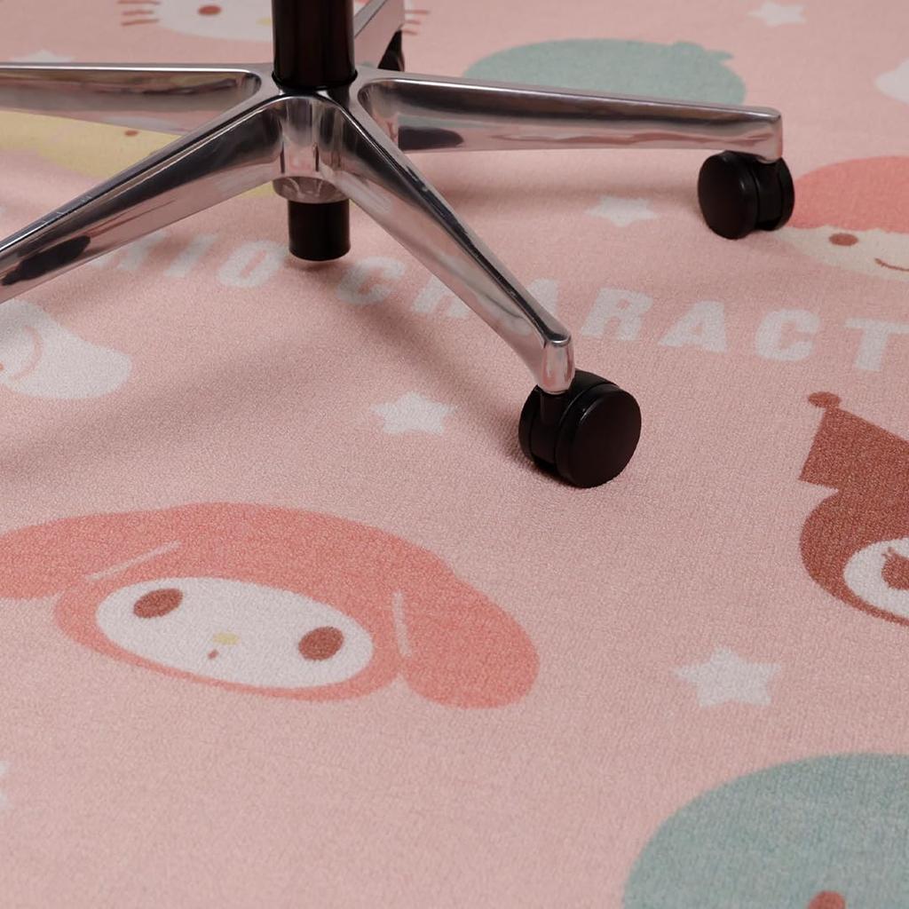 Marushin Desk Carpet Featuring Sanrio Characters Sweet and Product 3795019000 Star, Cute, Fluffy, Stylish, Non-Slip, Number