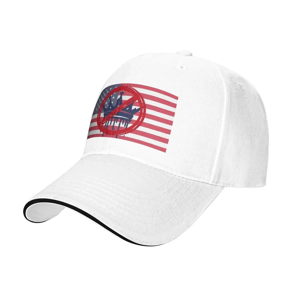 No Kings Flag USA Unisexs Womens Baseball Cap New Outdoor Cap Hip Hop Snapback Hats Summer Adjustable Hat