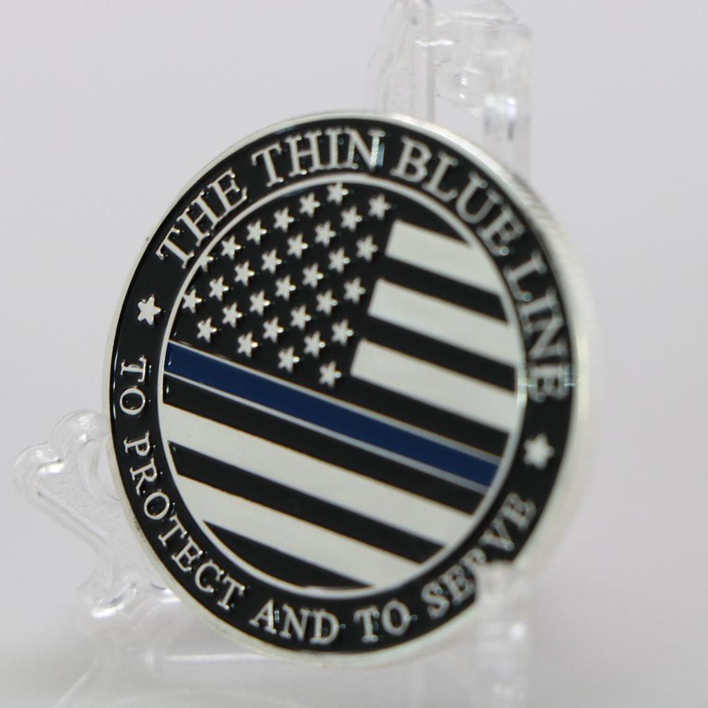Thin blue lines, foreign flags, commemorative badges, silver plated commemorative coins, commemorative medals