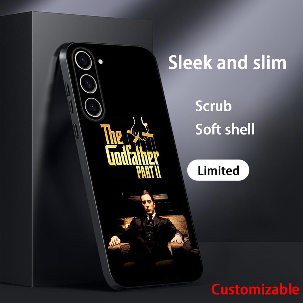 The Godfather Classic Movie Posters Phone Case For Samsung Galaxy S26 S25 S24 S23 S22 S21 Plus Ultra Note20 Soft Black