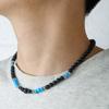 Ethnic Style Turquoise Necklace Men Texture Western Country Necklace Classic Beaded Necklace  Men
