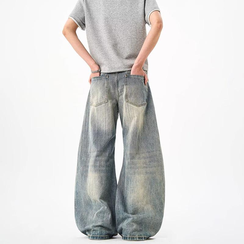 JYL Mens Denim Shorts Summer Cargo Elastic Waist American Street Pants
