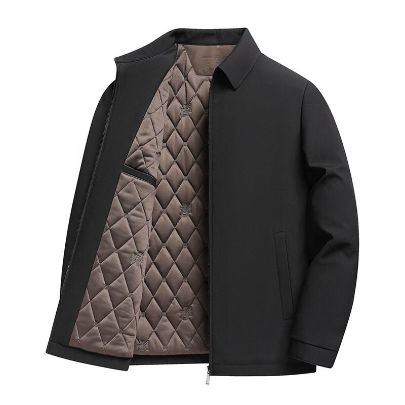 Yalu Men's Casual Executive Lapel Jacket for Seniors