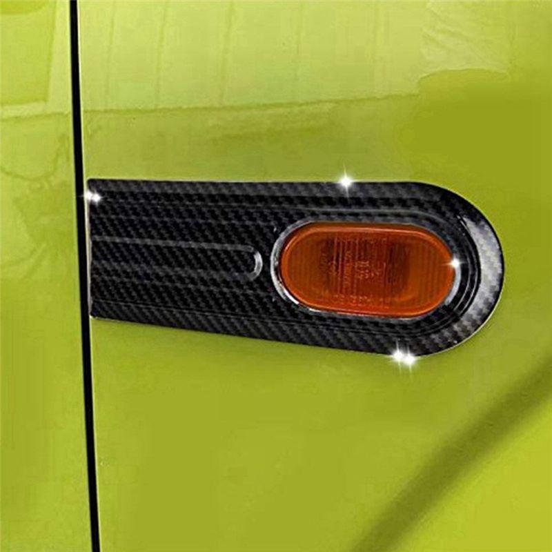 1Pair Car Front Fender Signal Light Trim Cover For Jimny 2019 2020 Side Fender Marker Light Frame Decoration Caps Parts