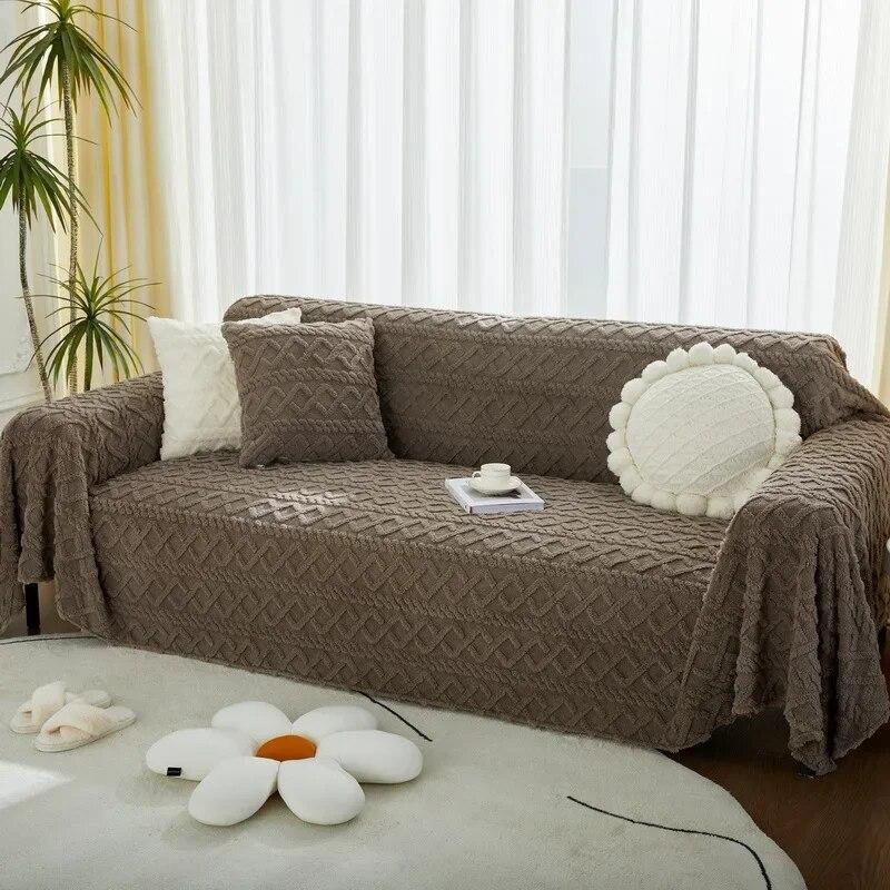 Big Plush Sofa Towel Soft Full Throw Blanket Full Deck Chair Sofa Protective Case Living Room Bedding Couch Cushion Sofa Cover