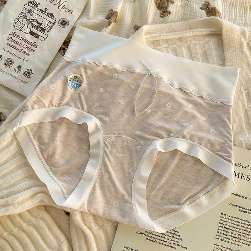 

Большой размер Женское летнее тонкое сексуальное простое кружевное бесшовное ледяное шелковое белье с высокой талией, дышащее, с эффектом пуш-ап 3XL фиолетовый