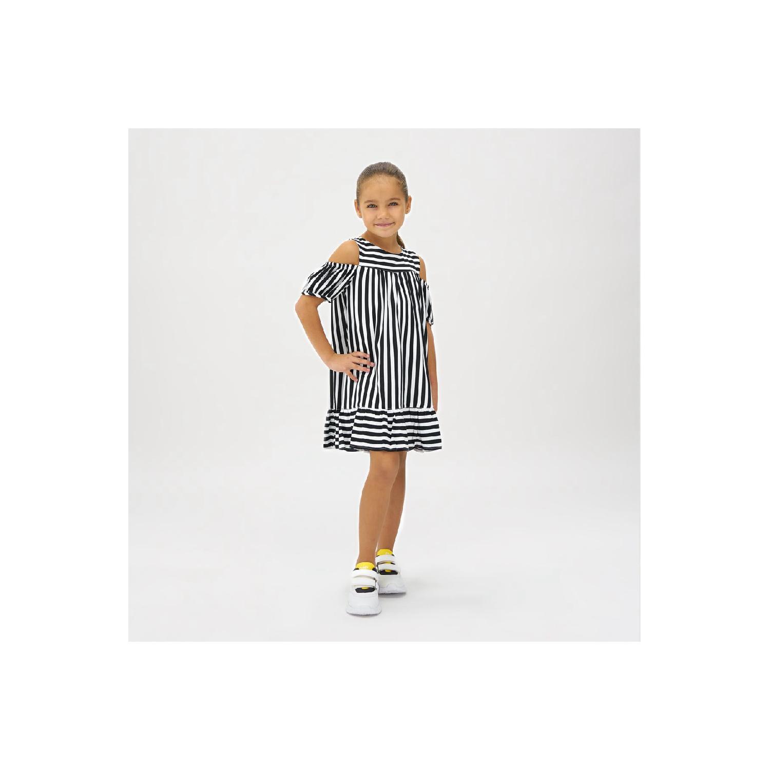 

Полосатое платье для девочки 4 Yaş