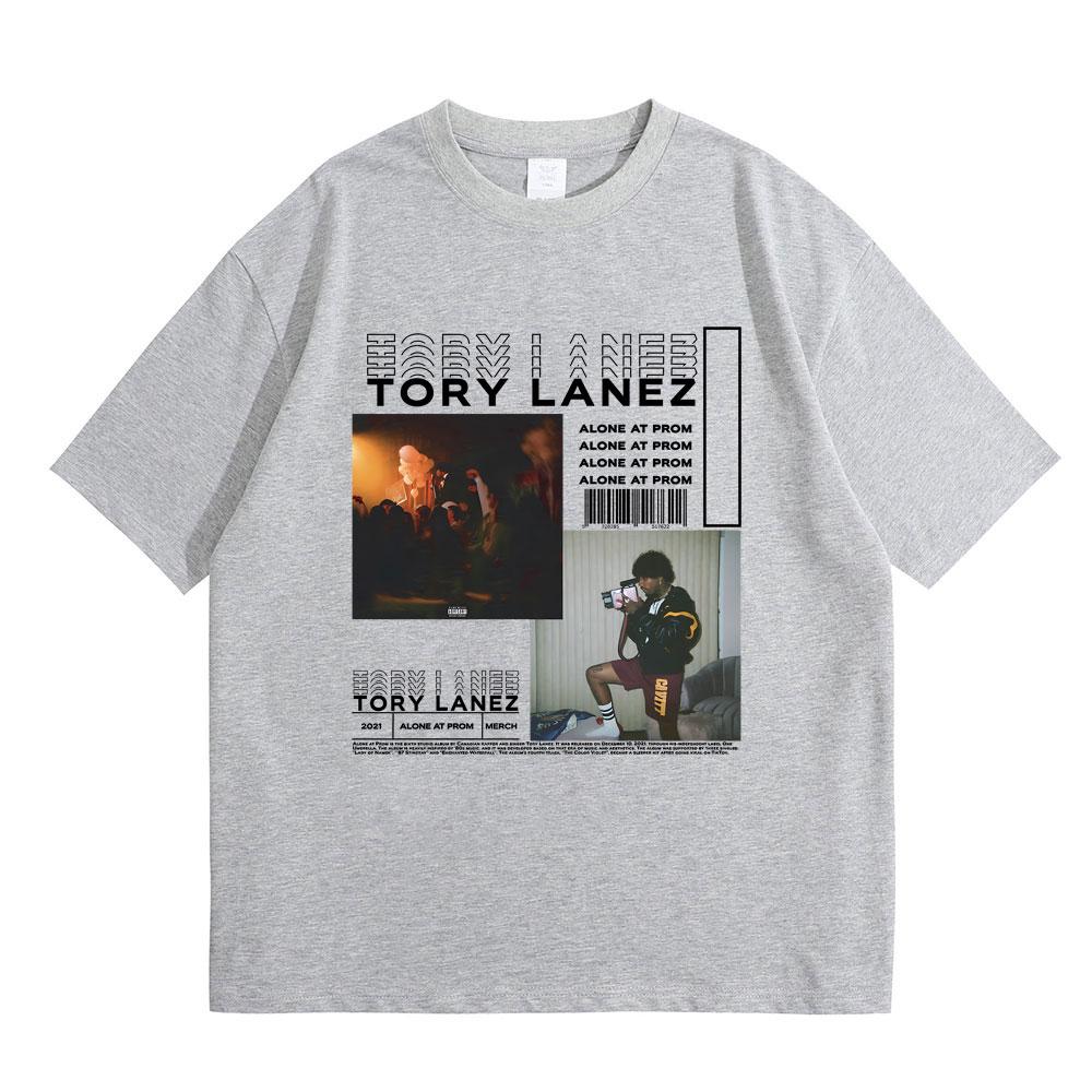 

Футболка с графическим принтом музыкального альбома рэпера Тори Лейнза Alone At Prom для мужчин и женщин, хип-хоп рэп, оверсайз футболка, мужская, винтажные футболки - XXXXL