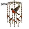 Nature-inspired Wind Chime Outdoor Bird Chimes, Decorative Hanging Pendants, Acrylic Garden Ornament Window Hangings for Porch Patio Decorations Cozy