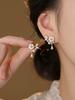 Female Light Luxury Niche Camellia Earrings