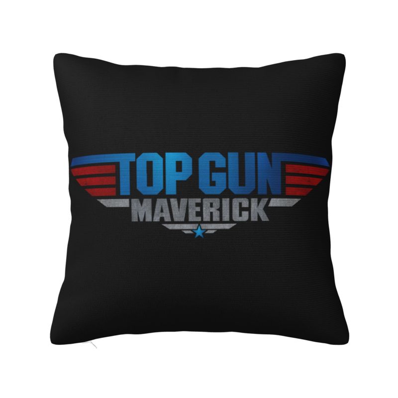 Tom Cruise Maverick Film Top Gun Cushion Covers Soft Luxury Pillow for Sofa