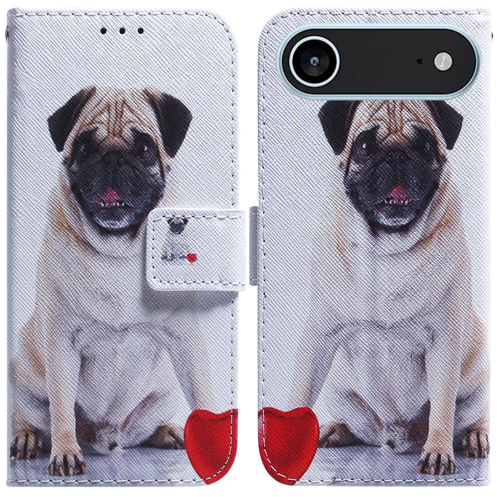 For iPhone 17 Air Wallet Case Pattern Print Leather Phone Cover