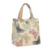 Cute Canvas Lunch Bag Large Capacity Waterproof Tote Bag Print Lunch Box Handbag for Women