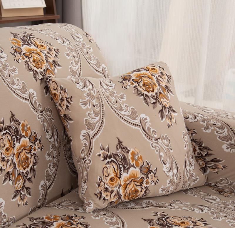 Tištěný potah na pohovku Elastický Prachotěsný a nemačkavý Dekorace Univerzální pro víceosobové pohovky