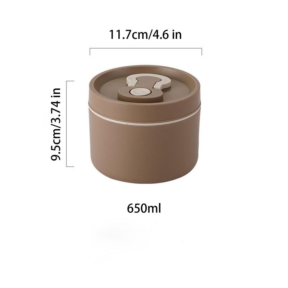 Stainless Steel Lunch Box 650ml Thermal Lunch Box Insulated Lunch Containers Meal Prep Containers for Fruit Salad Meat