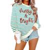 Women's Fashionable And Casual Long Sleeved Printed Pullover Sweatshirt
