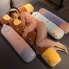 Kawaii Stuffed Long Pillow Bear Pig Penguin Rabbit Plush Toy Soft Animal Toys Cushion for Birthday Gifts