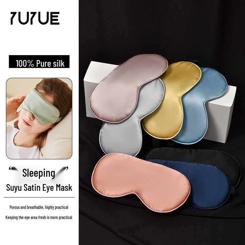 

Yu Yue Breathable Mulberry Silk Eye Mask - Cooling, Comfortable, Elastic, and Perfect for Summer. One Size