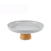 Simple Round Solid Wood Base Tray Living Room Fruit And Vegetable Storage Tray Desktop Small Object Storage Tray