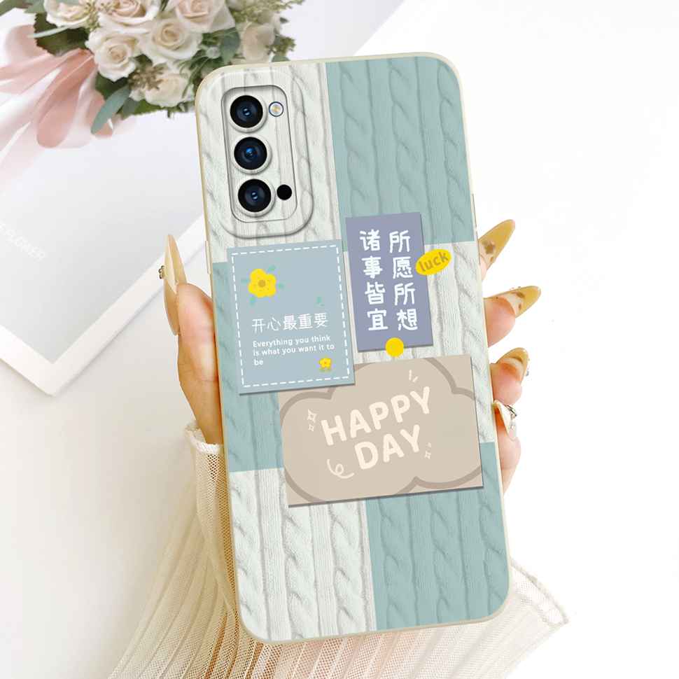 Cartoon For Oppo Reno4 5G PDPM00 Case Cute Rabbit Silicone Back Cover For Oppo Reno 4 reno4 5G PDPT00 CPH2091 Phone Shell Fundas