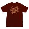 New Santa Cruz Skateboards Shirt Opus Dot Burgundy Burnt Orange
