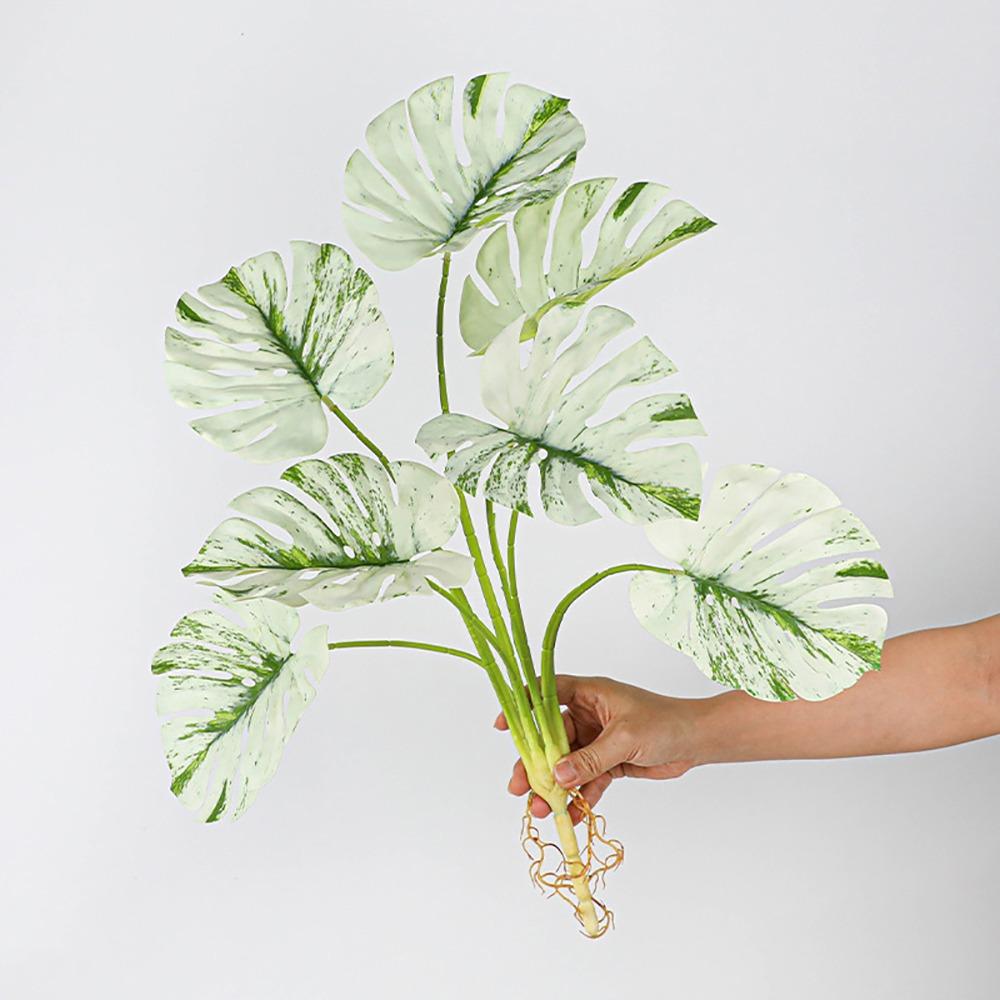 Large Size Artificial Plant 7 Heads Simulation Turtle Leaf Fake Greenery  Leaf  Photo Props