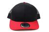 New Era Trucker Cap Low Profile Snapback In Black/Scarlet