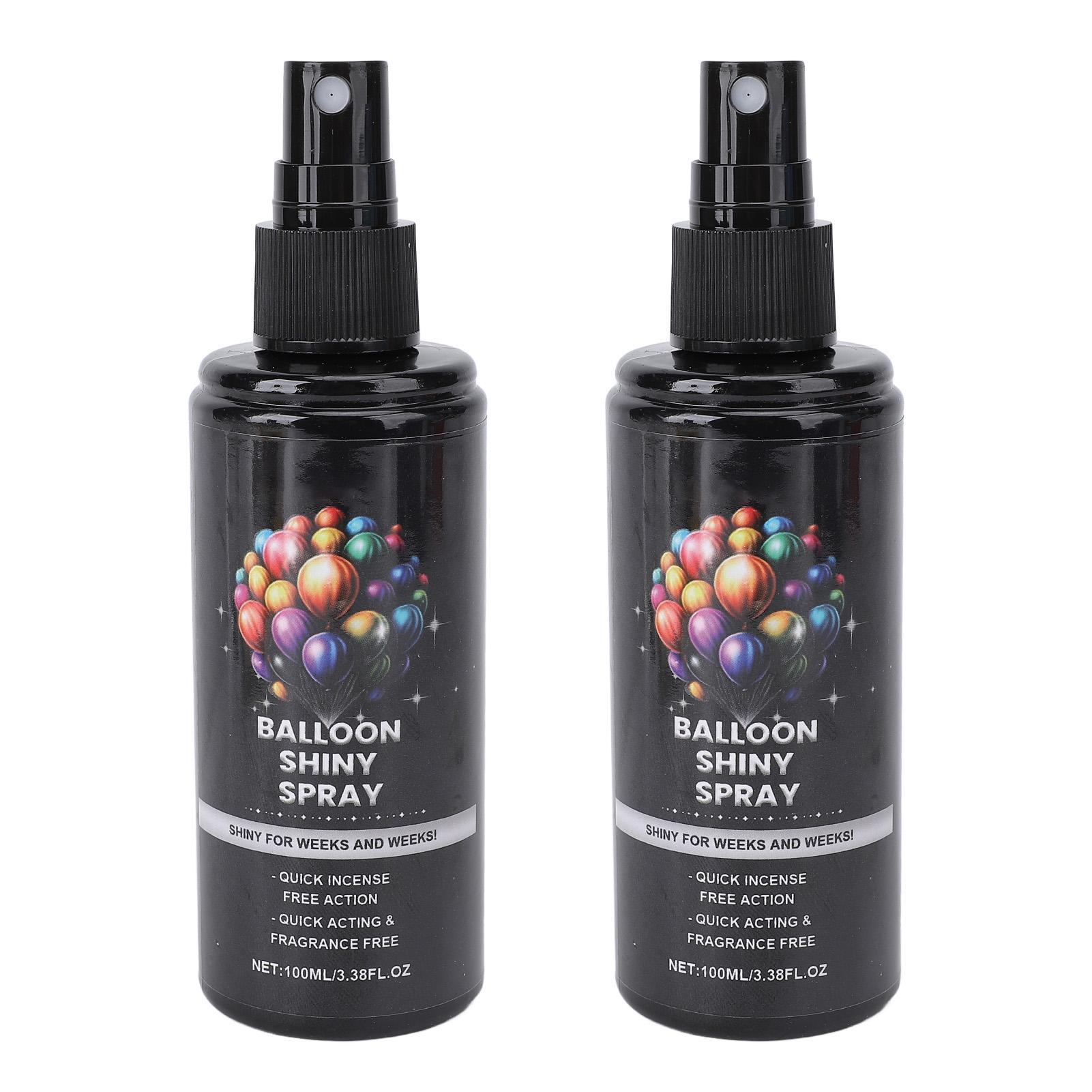 

2 шт. Спрей для блеска воздушных шаров Мгновенный блеск Яркий финиш Спрей для высокого глянца для воздушных шаров для улучшения вечеринки
