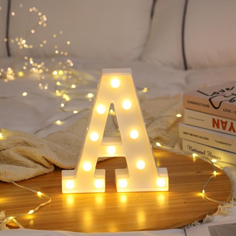 LED Letter and Number Lights for Celebrations and Proposals