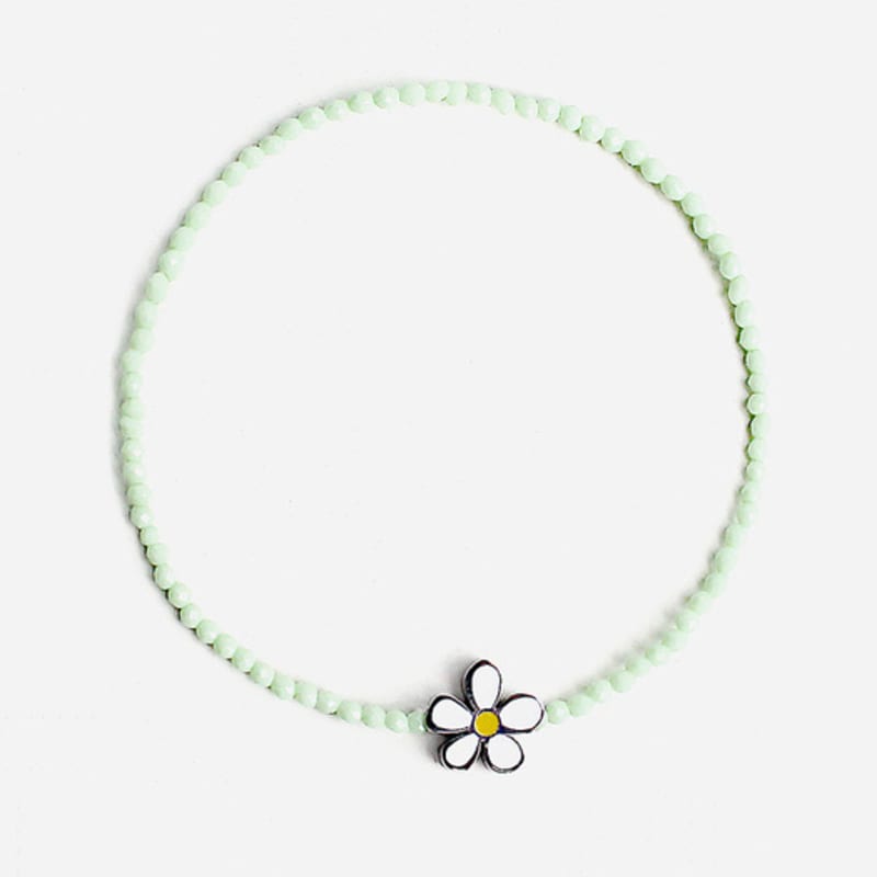 RACOHA Sött blommigt kristallankelband