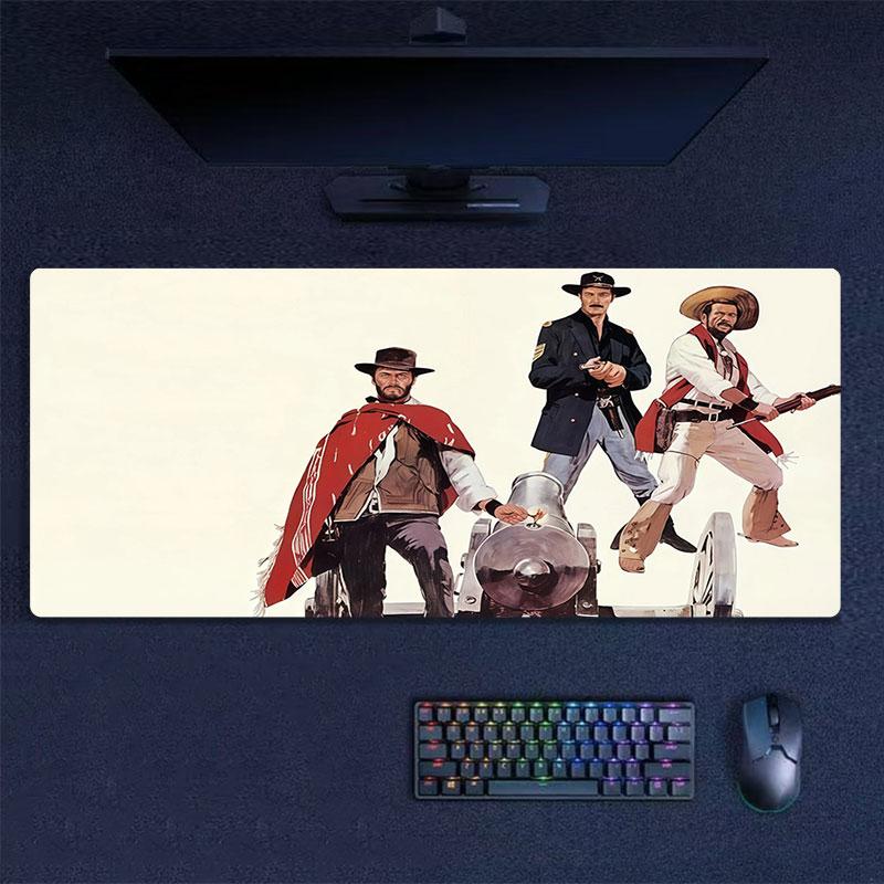 The Good, the Bad and the Ugly Mouse Pad, Large Gaming Desk Mat, Non-slip XXL Mousepad for Laptop & Tablet, Mini PC Playmat with Stitched Edges