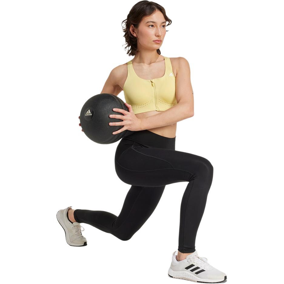 Adidas Solid Color Quick-Dry High-Intensity Fitness Sports Underwear Women underwear Yellow KA8112