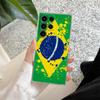 Brazil Brazilian Flag Clear Case For Samsung Galaxy S26 S25 S24 S23 Ultra S20 S21 FE S22 Plus S26 Ultra S25FE Soft Phone Cover