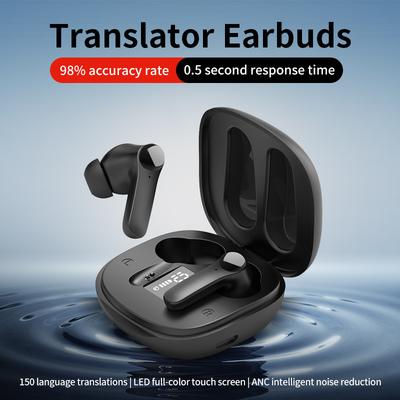 Intelligent Speech Translation Headset Chinese-English Translator Multi-language In-ear Translator Bluetooth Translation