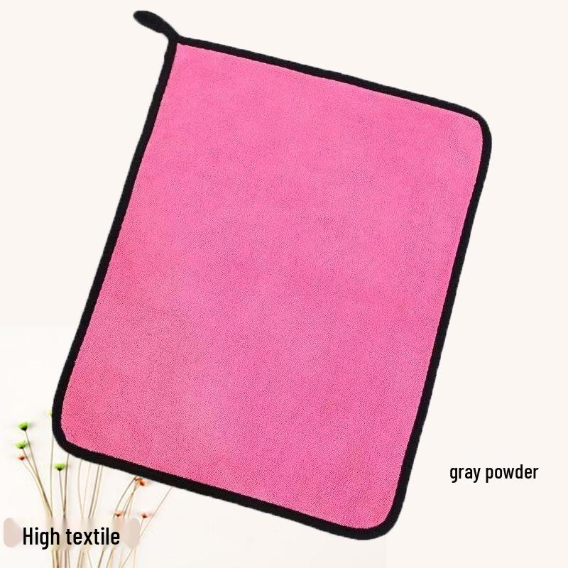 

Super Absorbent Quick-Dry Pet Towel Blanket for Large Dogs and Cats 350g 23x23 сірий колір/рожевий