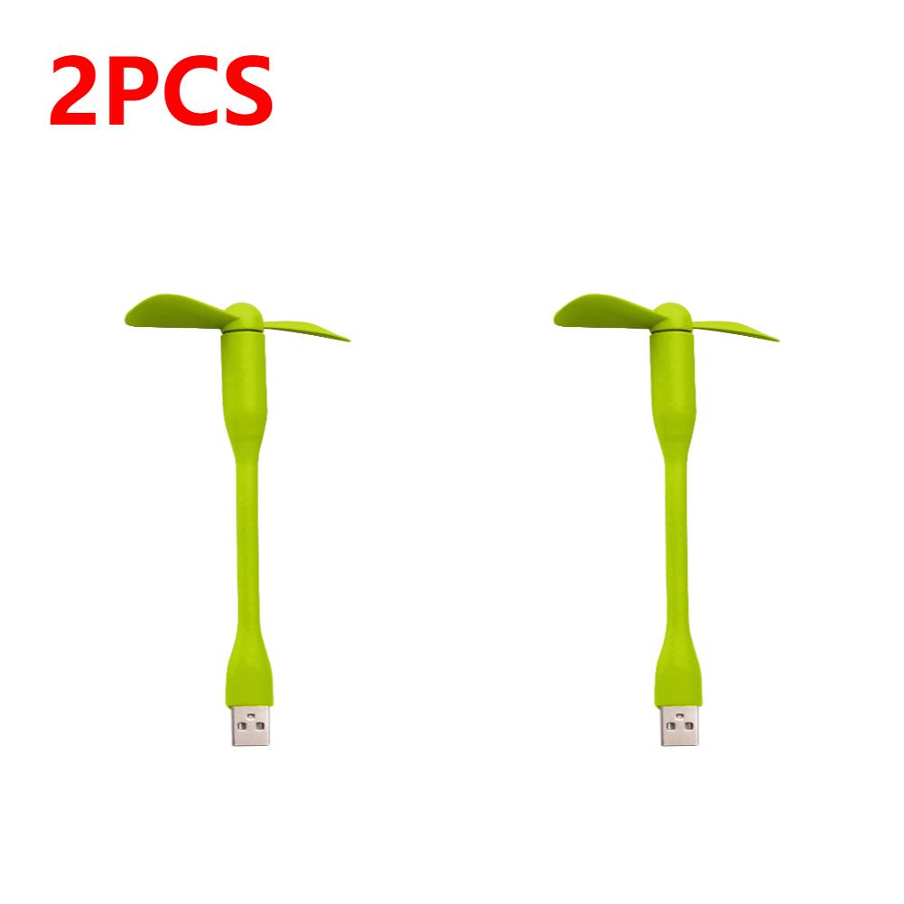 1/2PCS USB Cooling Fan Electronic Gadget Ventilador Led Usb Mini Ventilator Portable Flexible Cooler For Laptop Power Bank