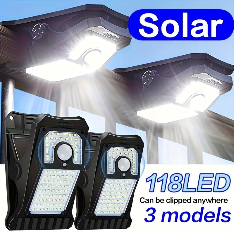 1/2pcs Solar Powered Outdoor Clip on Motion Sensor Light, Waterproof Safety Light, Suitable for Fences, Walls, Garages, and Courtyard Umbrellas