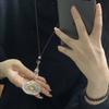 Collana Zen Cool Jiugong Bagua Girevole Tag Vita Ciondolo Portafortuna
