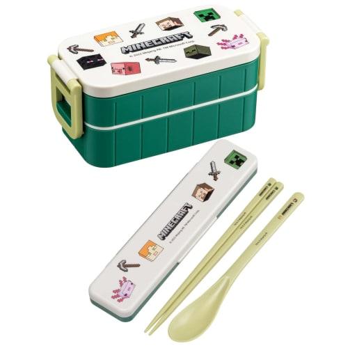 Skater Chopstick Spoon Combination Set 18cm Antibacterial Finished Lunch Box for Adults Comes with Silicone Cushion and Doesn't Make a Sound Made In J