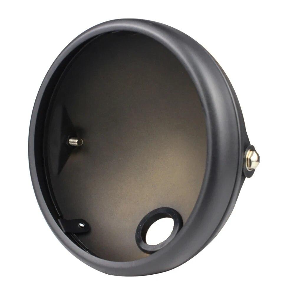 7 Inch Retro Modified Motorcycle LED Headlight Housing Bucket Headlight Base Headlight Shell Bucket Housing Shell Trim Holder