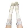 Female Spring and Summer Ribbon Bow Lace Lace Ballet Wind Drum Pile Socks