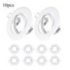 10/20pcs Recessed LED Ceiling Frame Single Ring for GU10/MR16 Downlight Bracket Holder Fixtures Spotlight Fitting Iron Metal