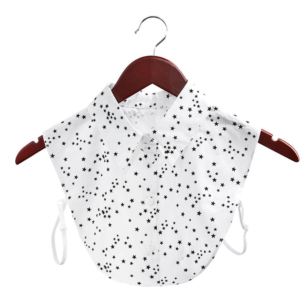 Lapel Leopard Grain Cowboy Classic Blouse False Collar Cotton Clothes Accessories Shirt Fake Collar