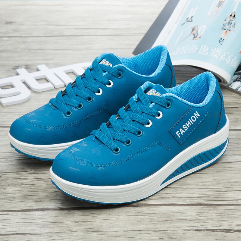 Women Shoes Pu Leather Breathable Waterproof Platform Shoes Women Sneakers Casual Shoes