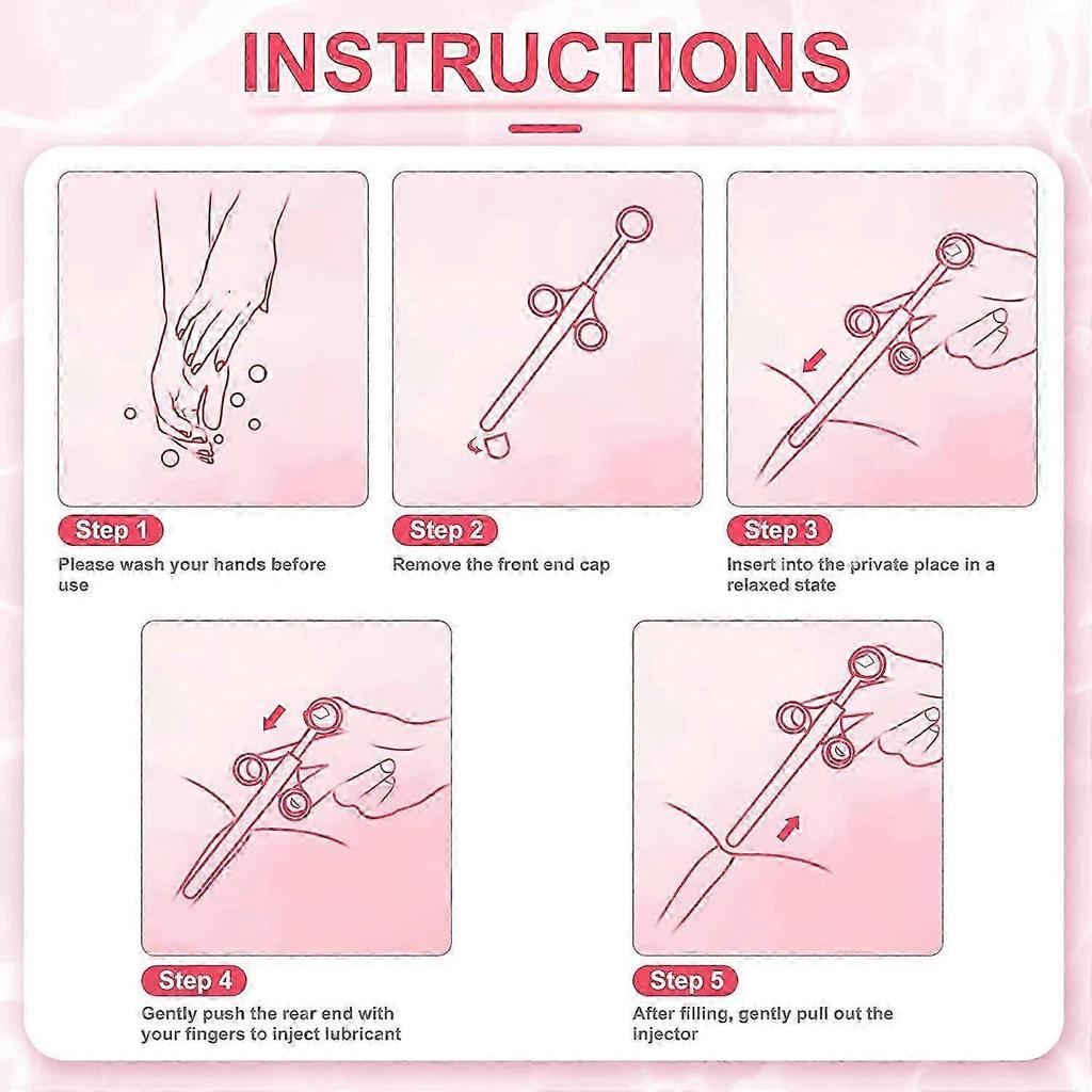 Lubricant Launcher, Lubricant Applicator with Smooth Round Tip, Reusable (2-Pack, Blue)