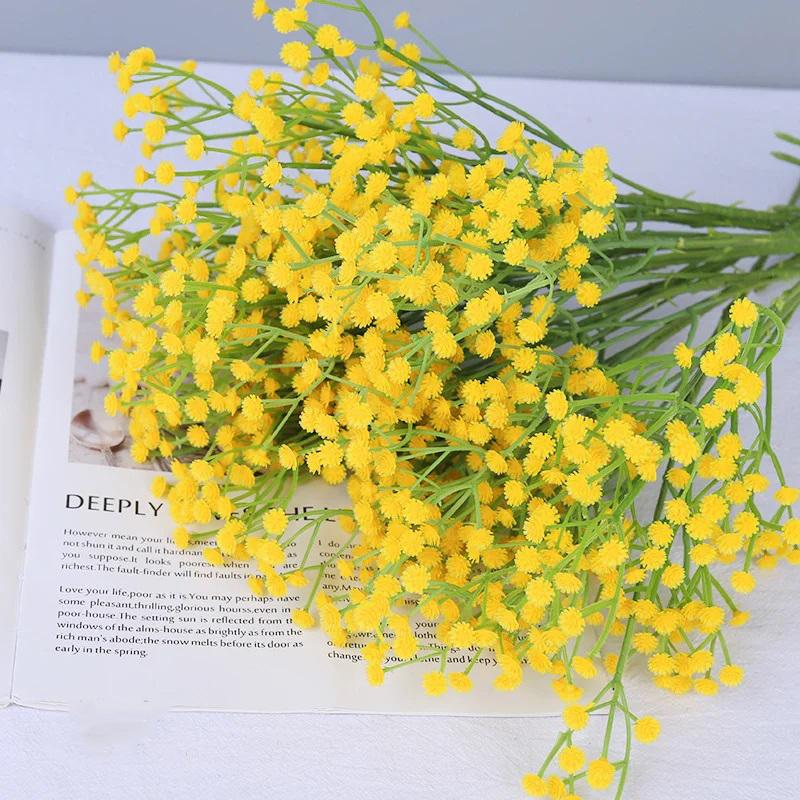 Branch Plastic Artificial Full Sky Stars Flowers Bouquet Multiple Colors 63cm Party Wedding Room Table Decorative Fake Plant